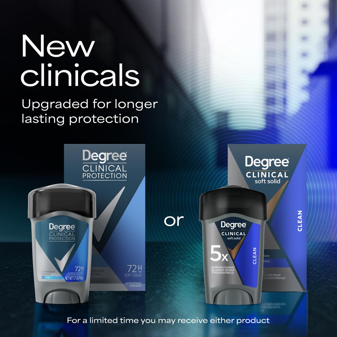 Fragrance profile of Degree Men with herbal and woody notes