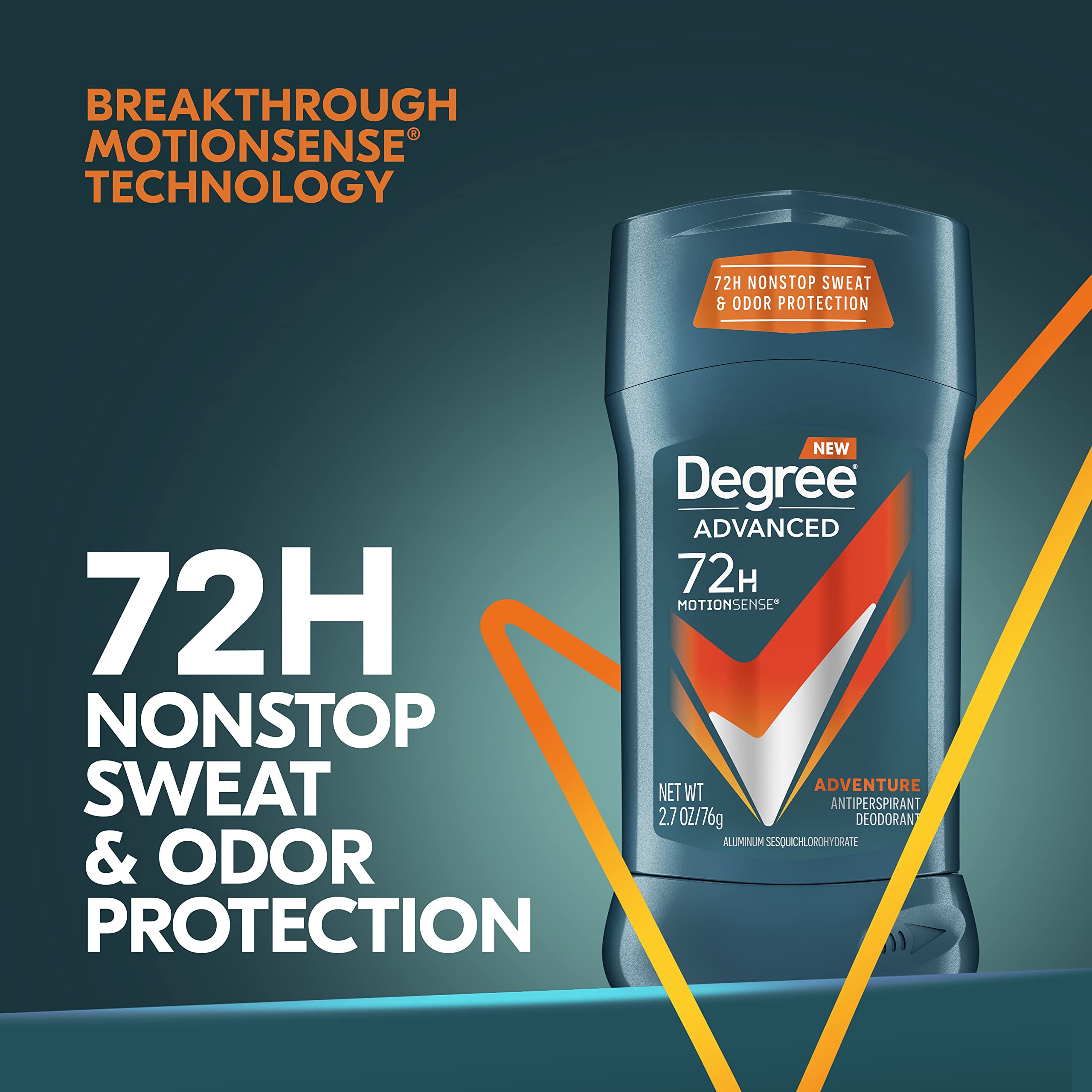 Degree Men stick in action during a workout for reliable sweat protection.