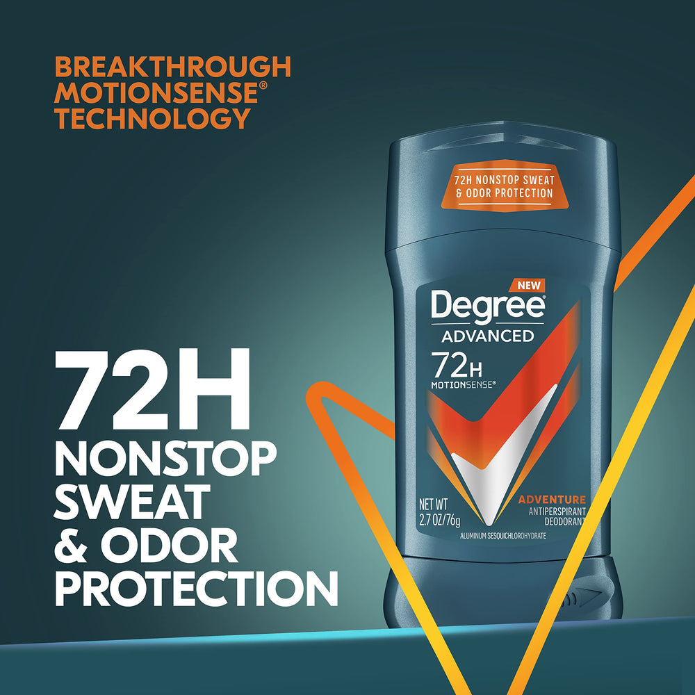 Degree Men stick in action during a workout for reliable sweat protection.
