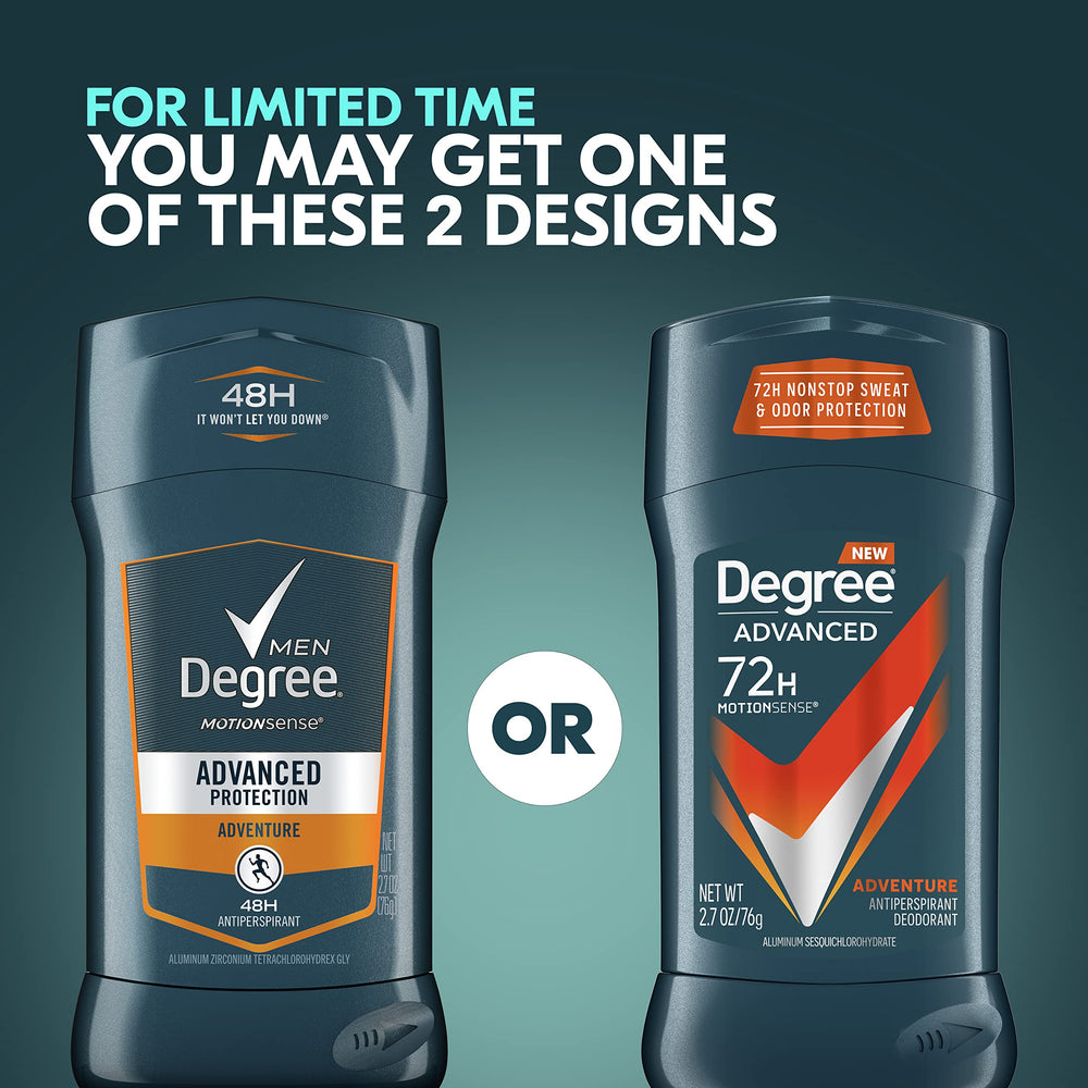 Degree Men MotionSense activation close-up shows fragrance release with movement.