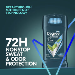 Degree Men MotionSense technology on skin releasing fragrance with movement.