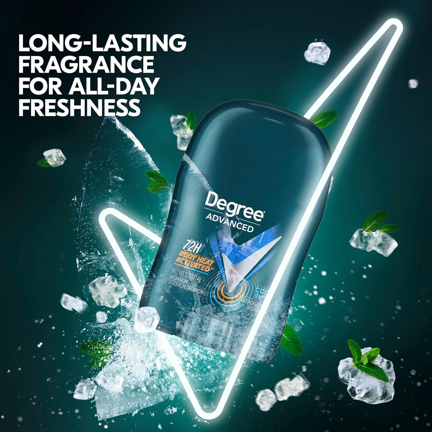 Degree MotionSense close-up highlighting active freshness with movement.