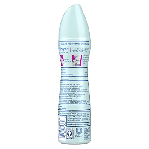 Degree MotionSense activation captured in spray action emphasizes movement-triggered fragrance.