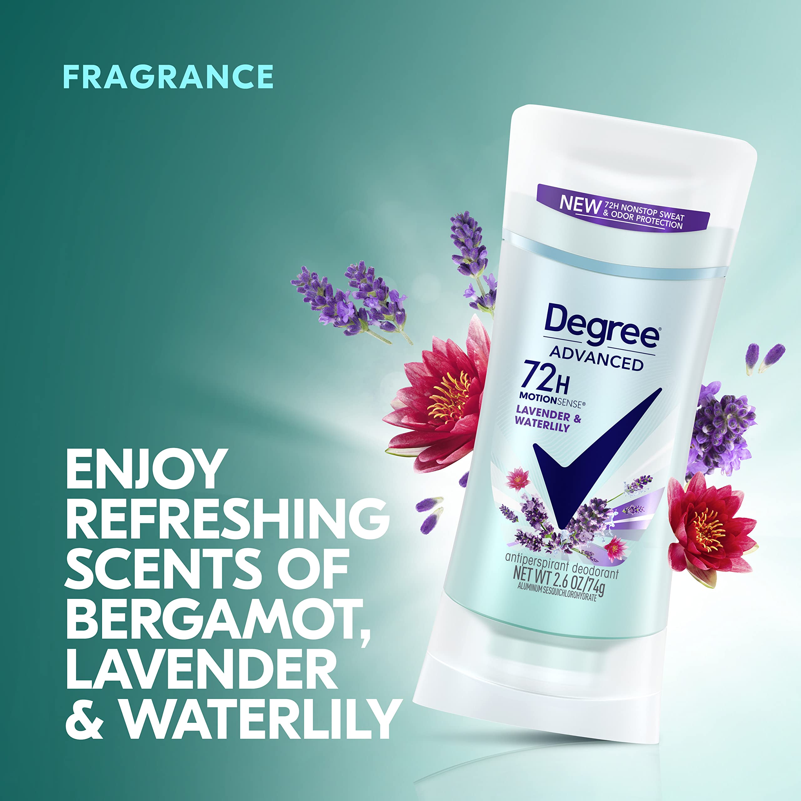 Degree MotionSense activation demonstrates fragrance release with movement