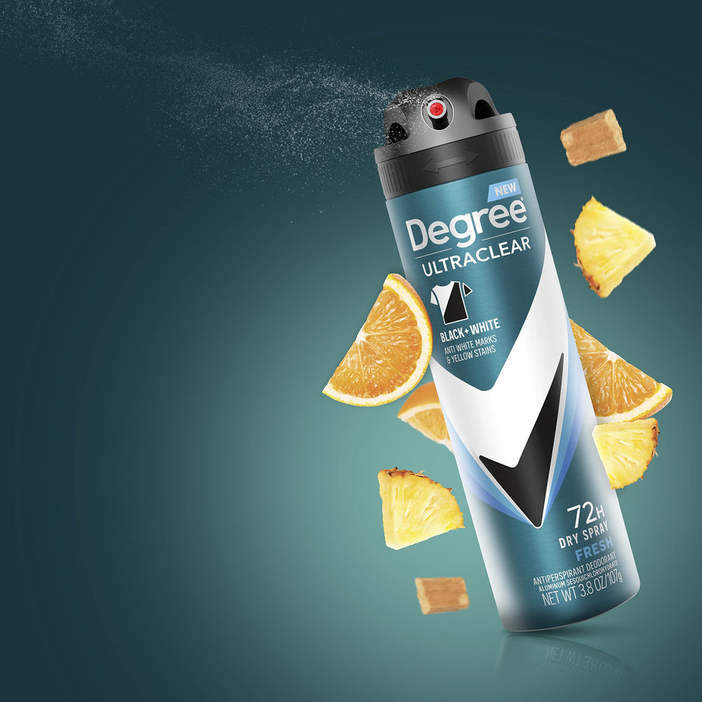 Degree MotionSense technology close-up indicating fragrance release with movement.