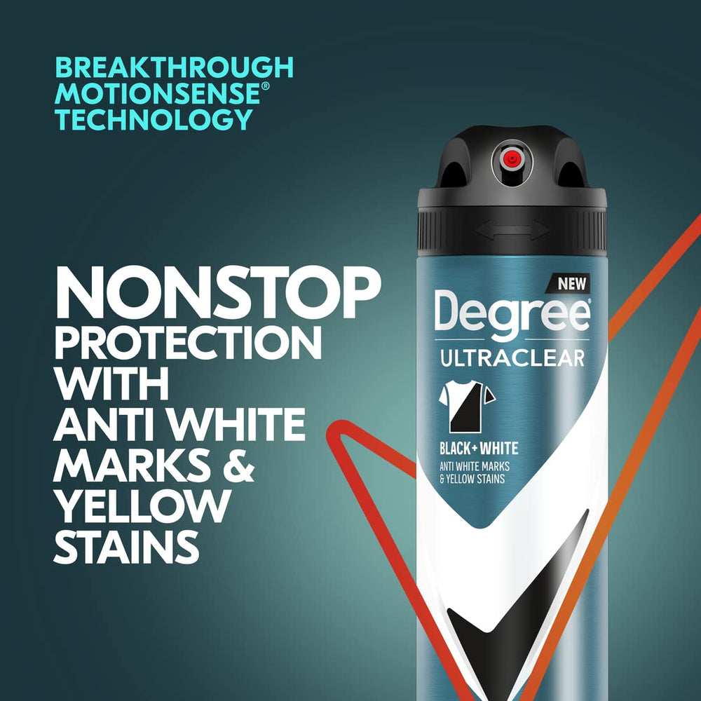 Degree Motion Sense underarm application illustrates continuous freshness while active.