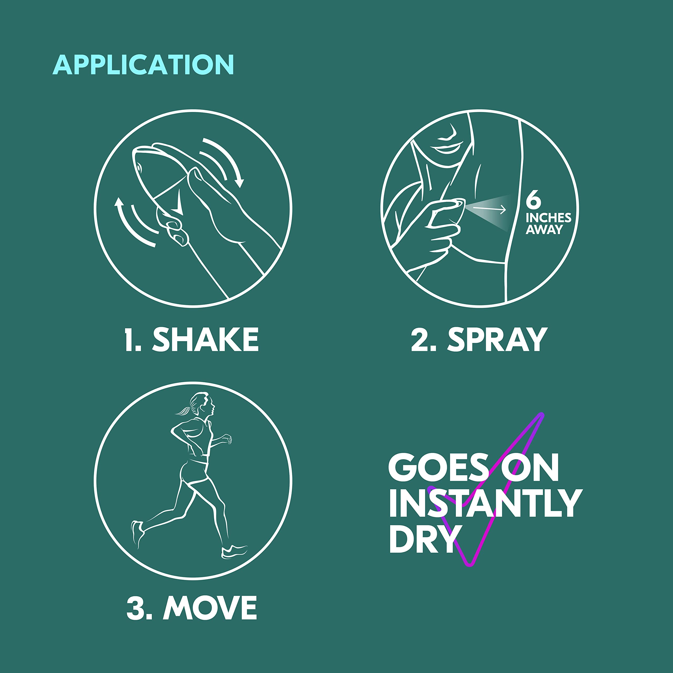 Degree Move-with-you fragrance burst captures scent release during activity.