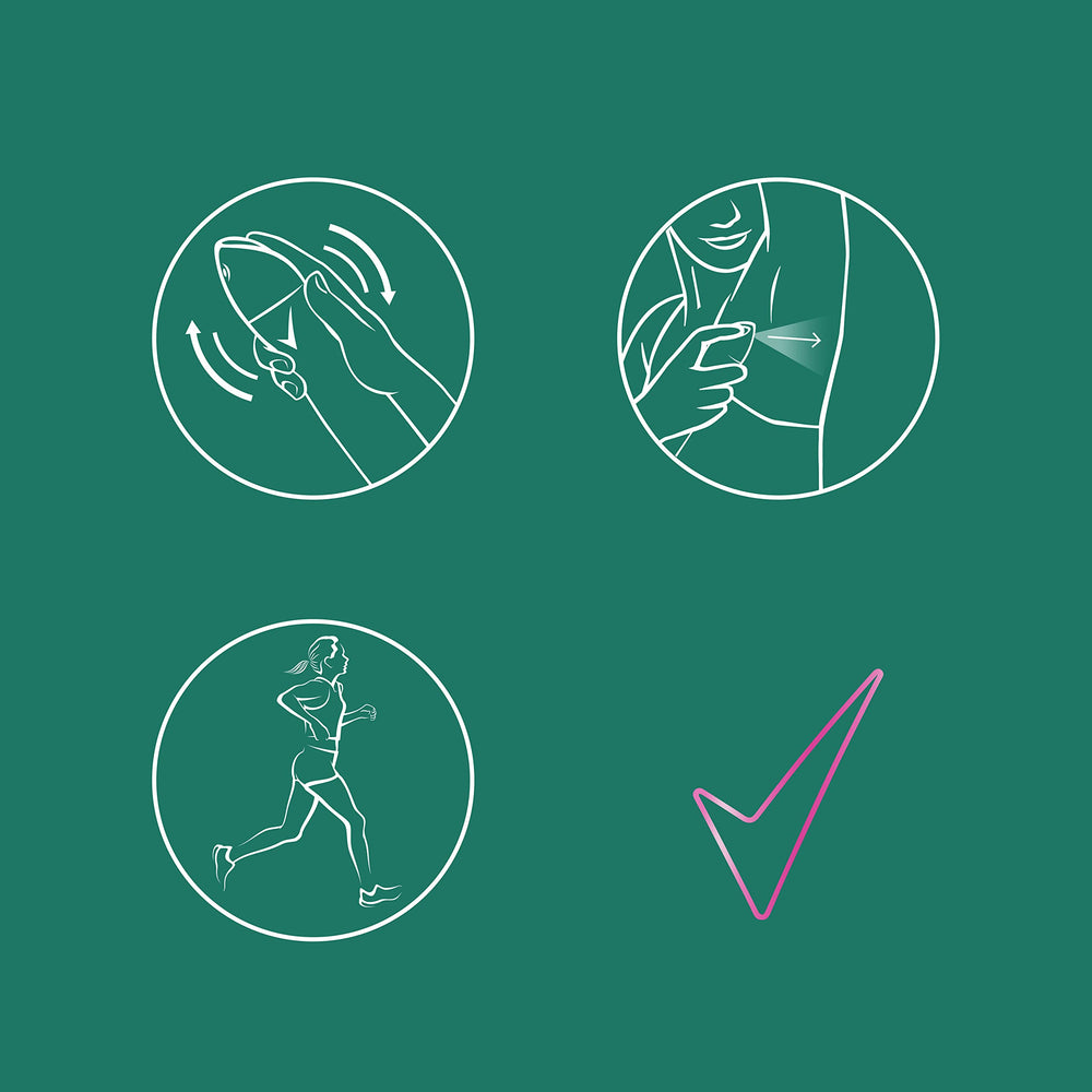Degree on-the-go fragrance release with movement