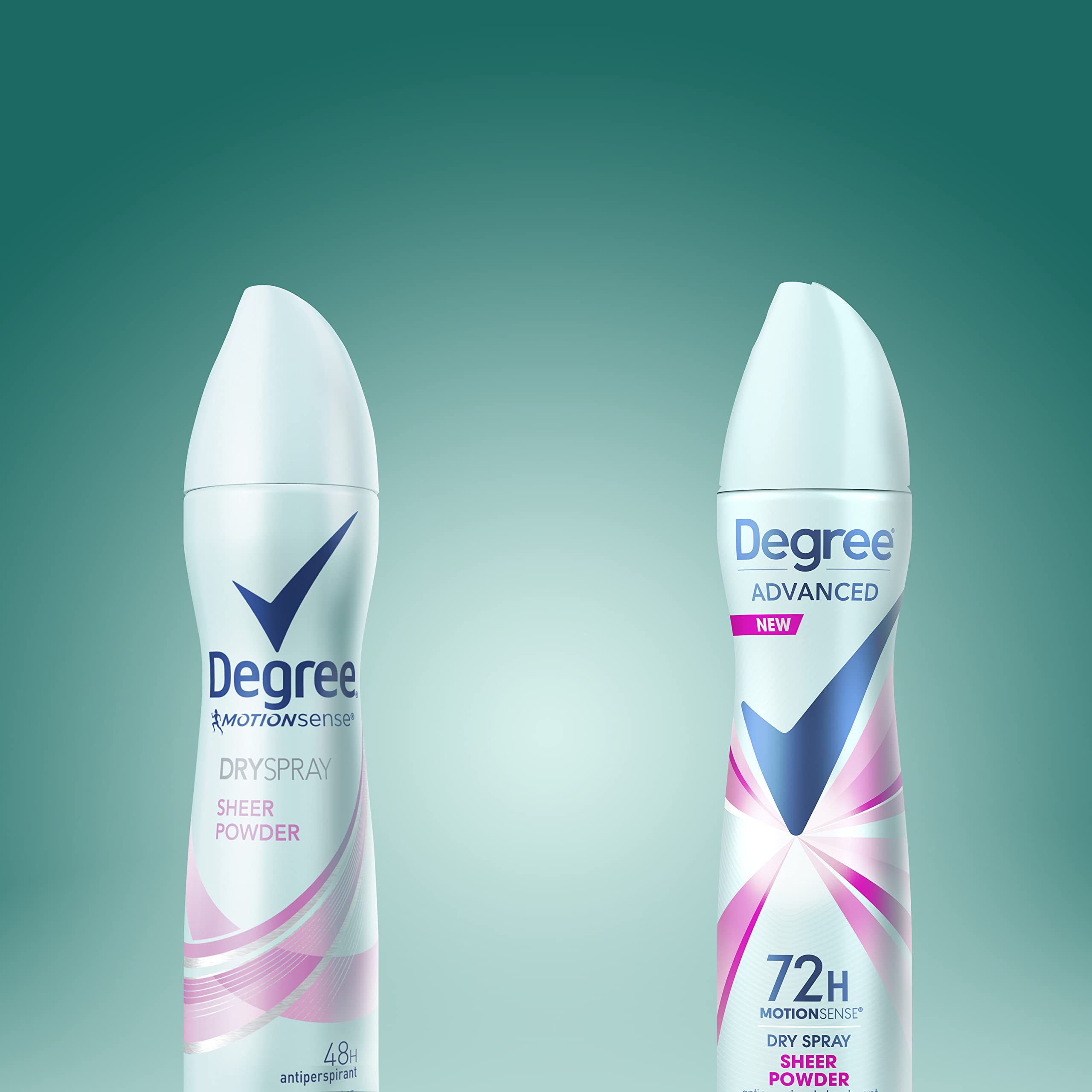 Degree recyclable aluminum-can packaging highlights sustainable design.