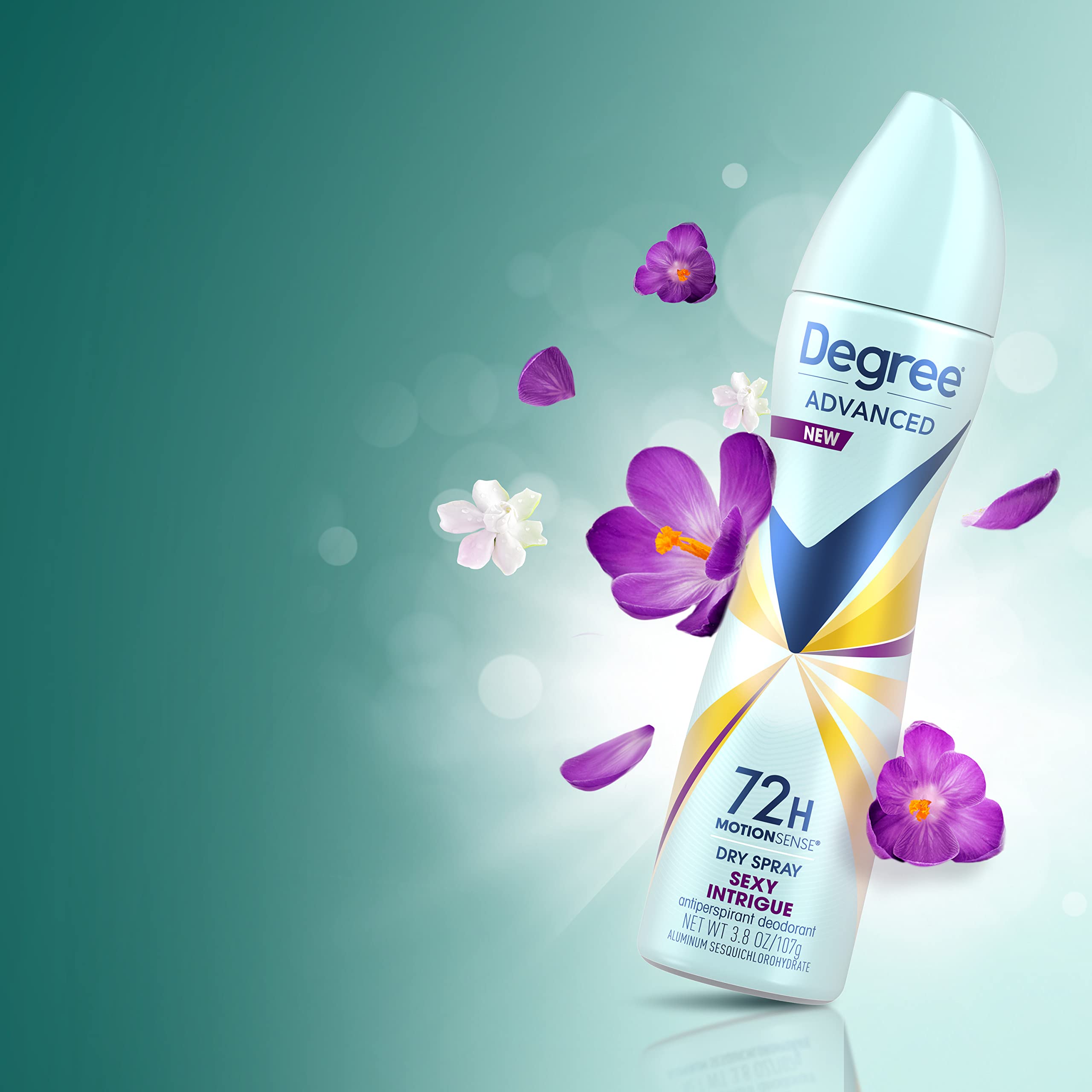 Degree Sexy Intrigue long-lasting freshness supports busy schedules.