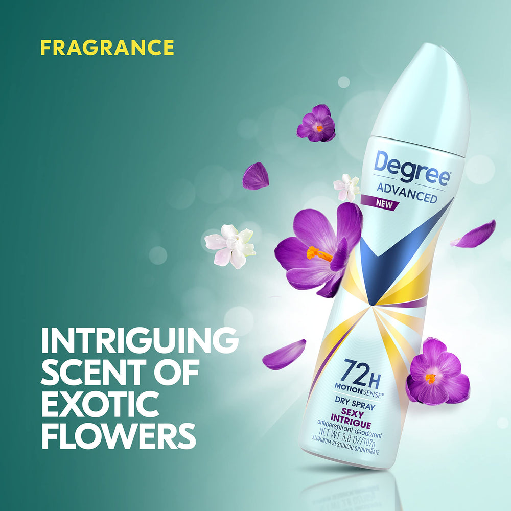Degree Sexy Intrigue MotionSense reacts to movement for consistent freshness.