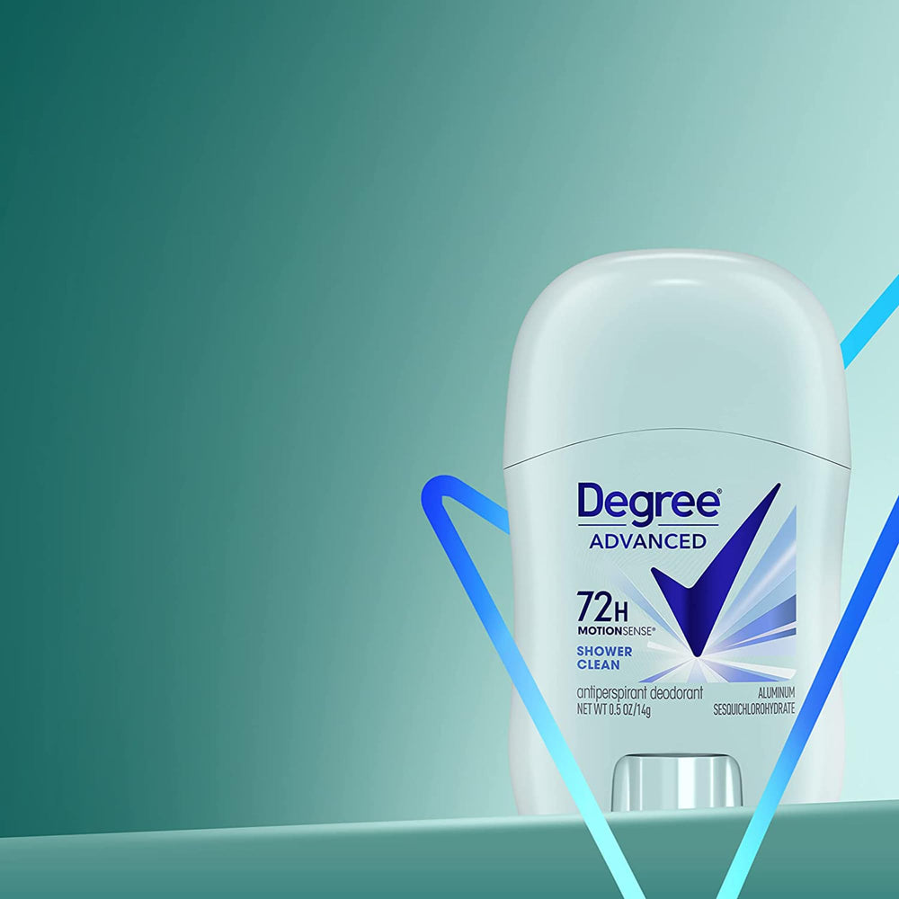Degree Shower Clean scent closeup delivers refreshing fragrance.