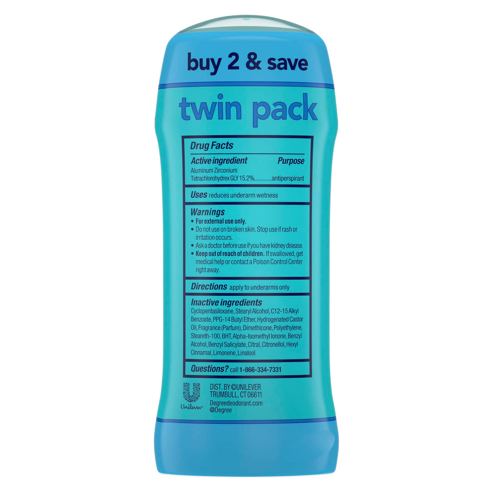 Two Degree Shower Clean twin-pack packaging ready for storage and travel.
