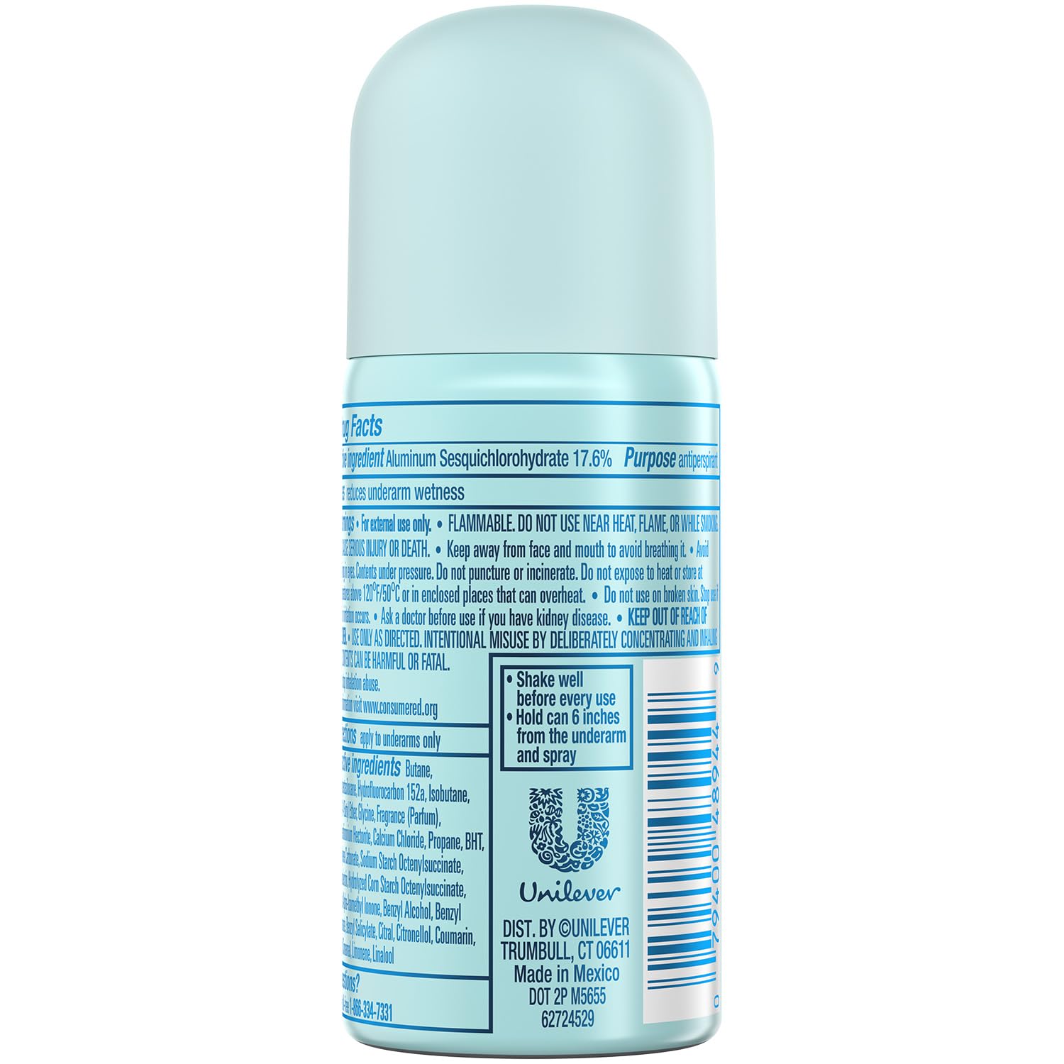 Degree travel-size deodorant sprays provide portable protection