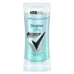 Degree UltraClear black+white deodorant bottle showing anti-mark technology