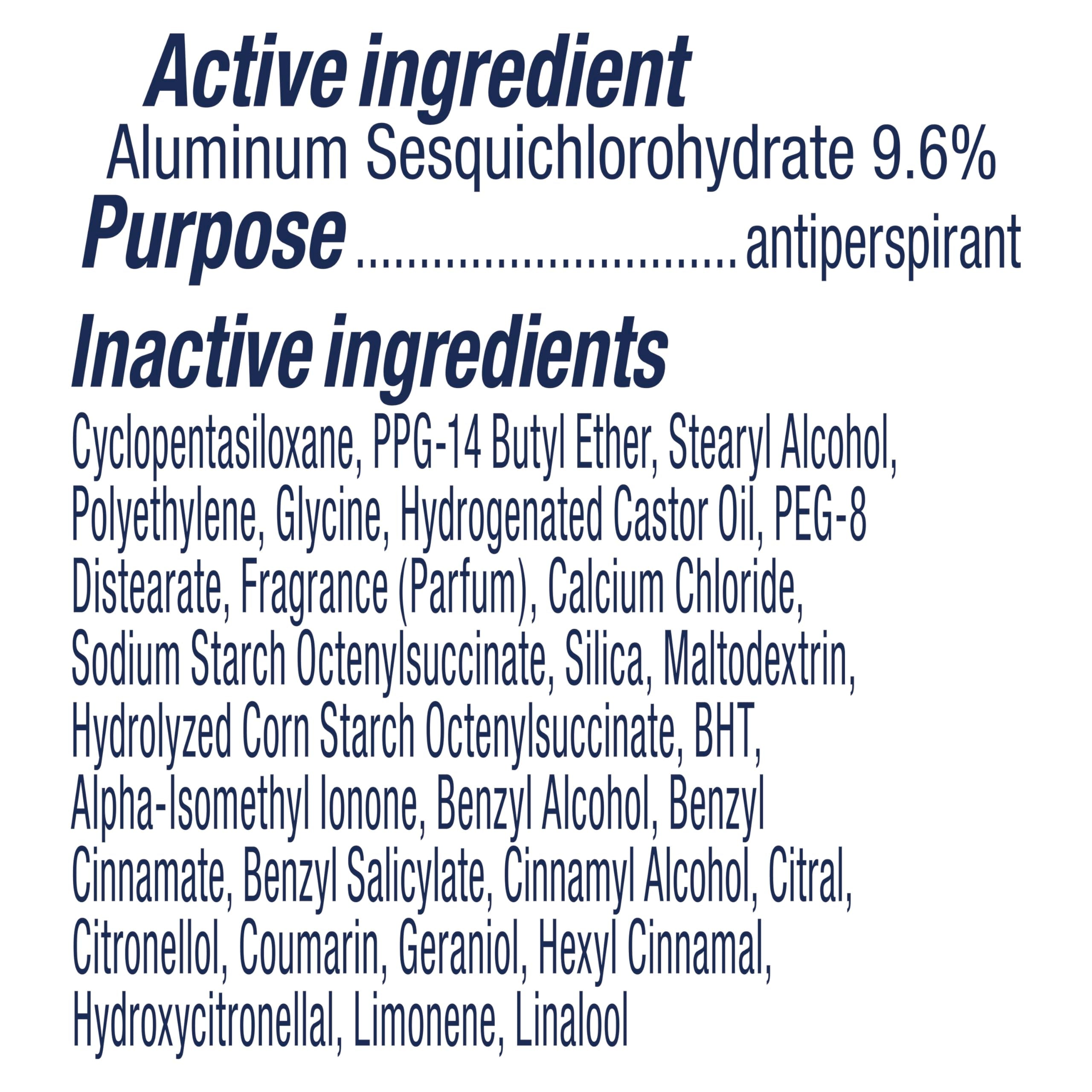 Degree UltraClear dry spray variant for quick application