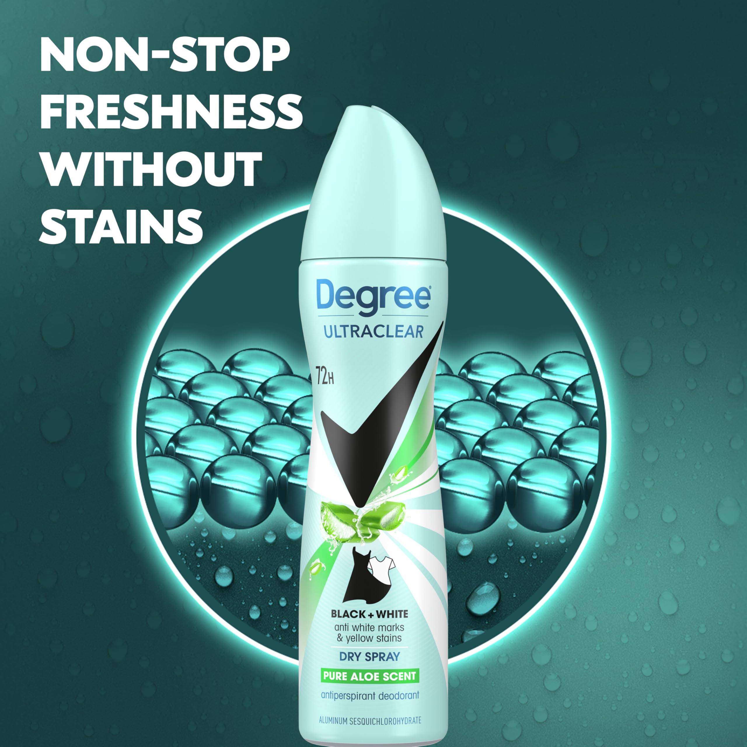Degree UltraClear MotionSense action-shot shows fragrance with movement