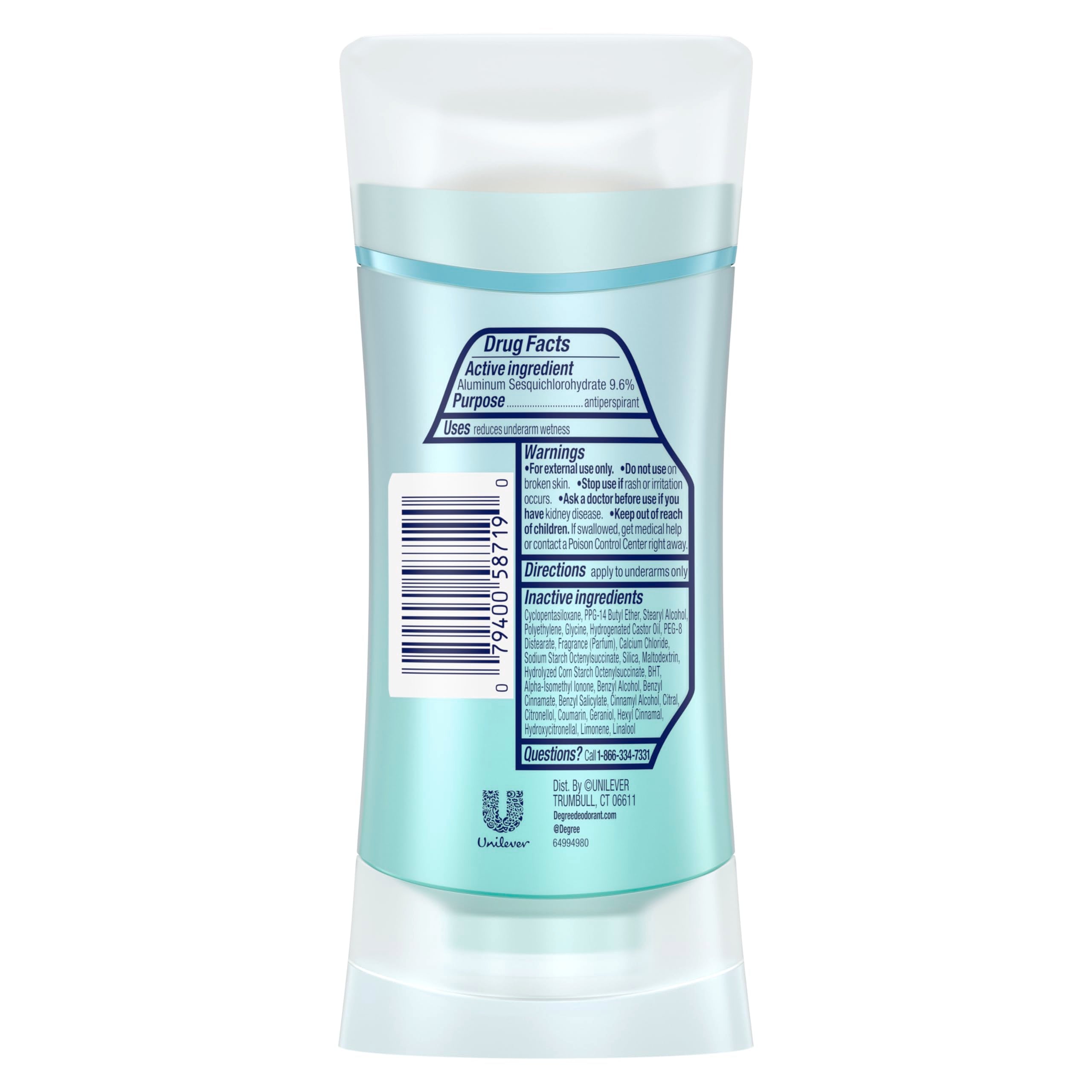 Degree UltraClear motion-sense in action delivers fresh fragrance