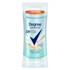 Degree Vanilla Jasmine bottle—long-lasting freshness with body heat activated fragrance