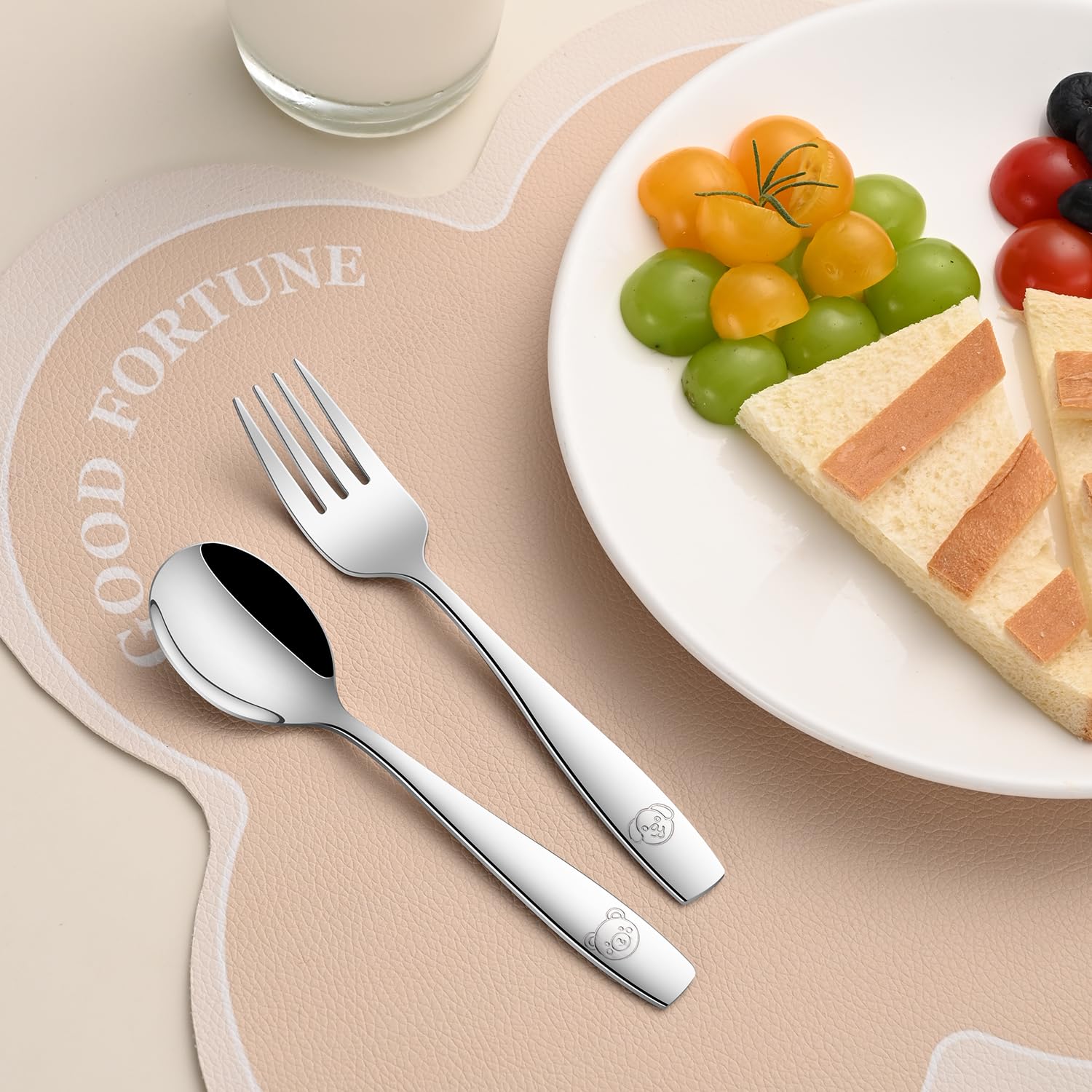 DEHOV 12-piece set covers forks and spoons for versatile dinnertime routines.