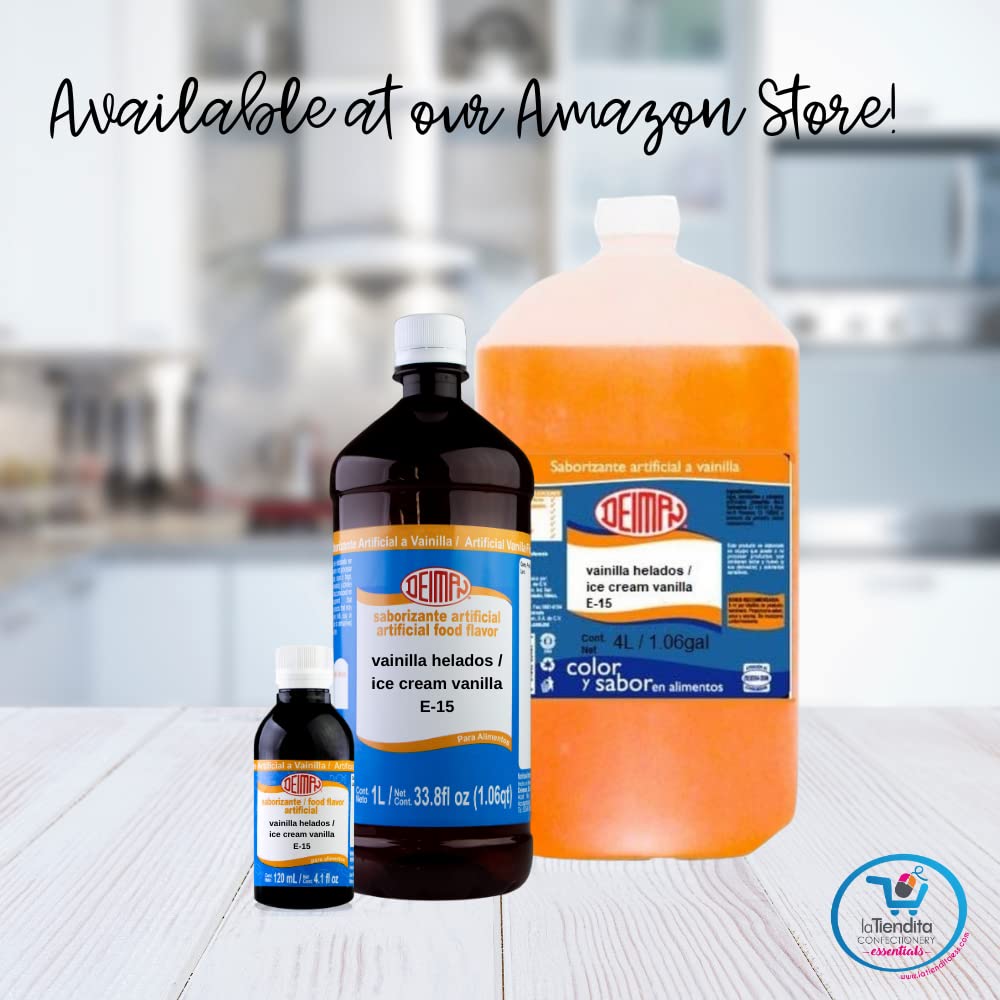 Deiman bottle-ready flavoring for ice cream, shakes, and desserts.