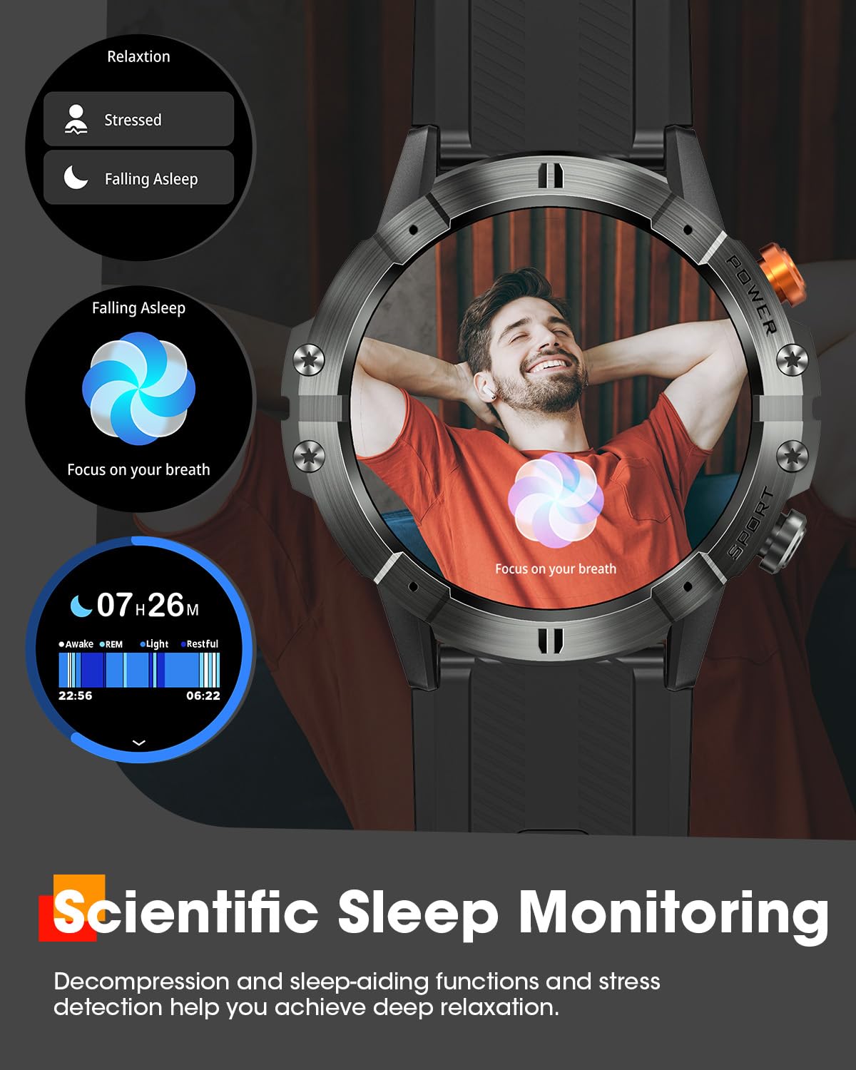 DEKELIFE smart watch display under sunlight for clear readability.