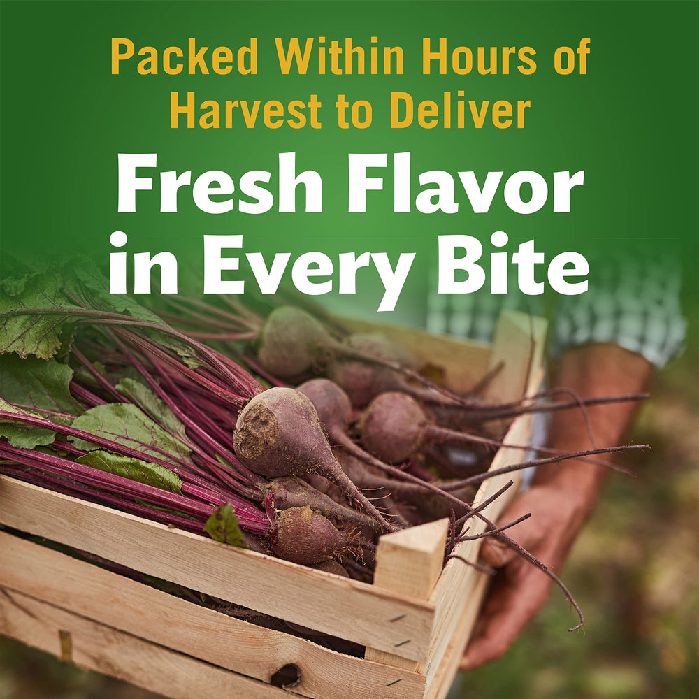 Del Monte beets plated as a savory side dish with pepper.