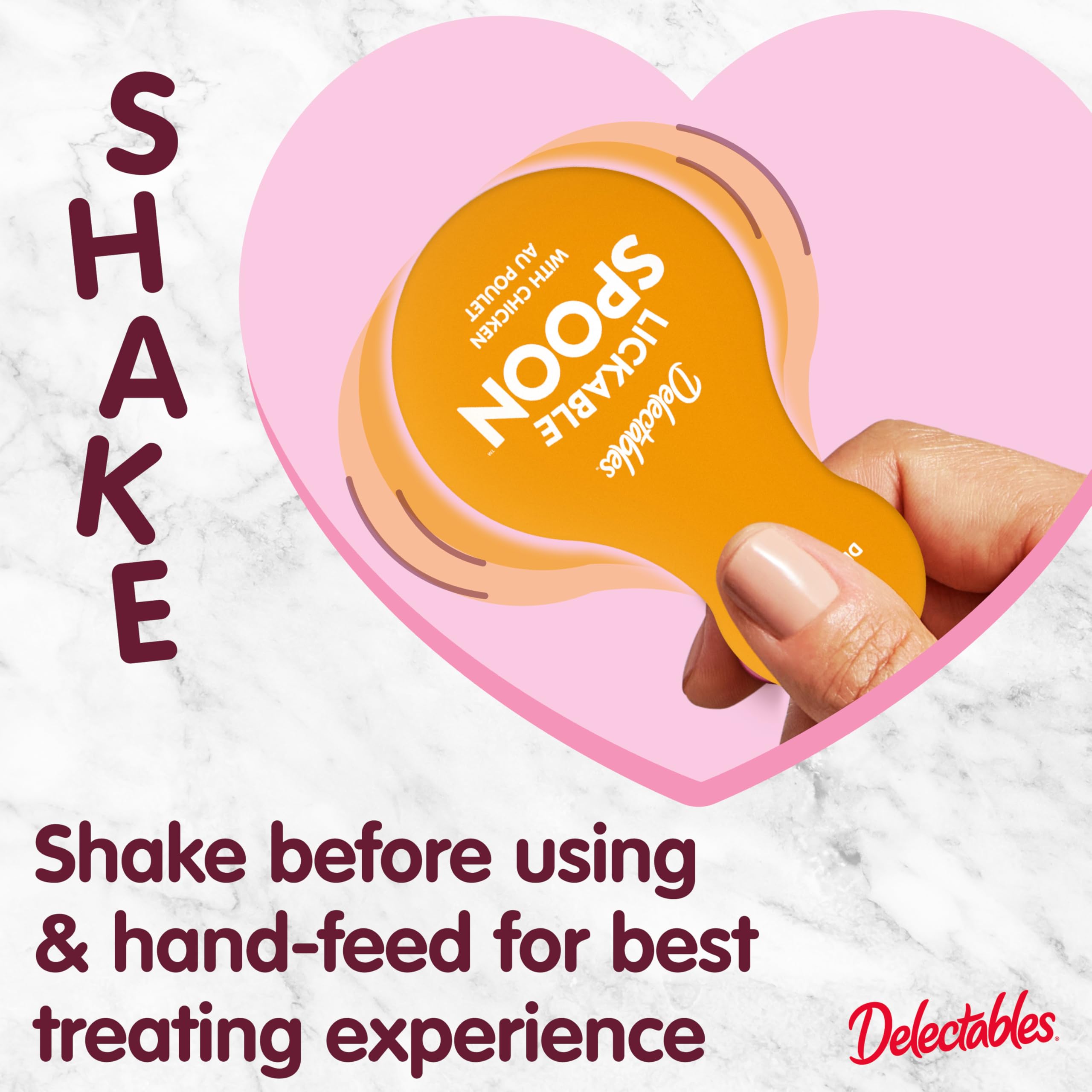 Serving Delectables Lickable Spoon portion for easy sharing