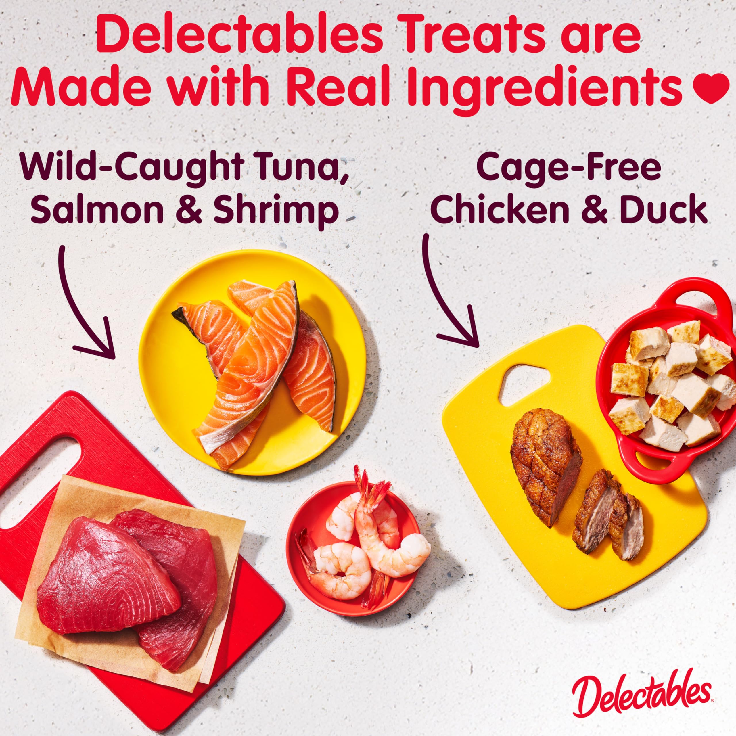 Delectables lickable treat pour showing rich broth designed to entice picky eaters.