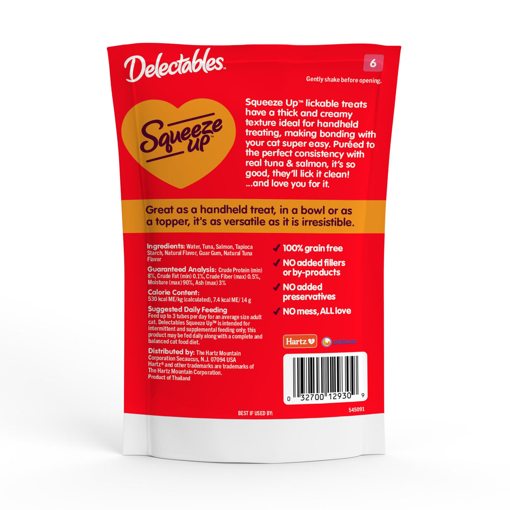 No artificial colors or preservatives in Delectables Squeeze Up for a clean snack option.