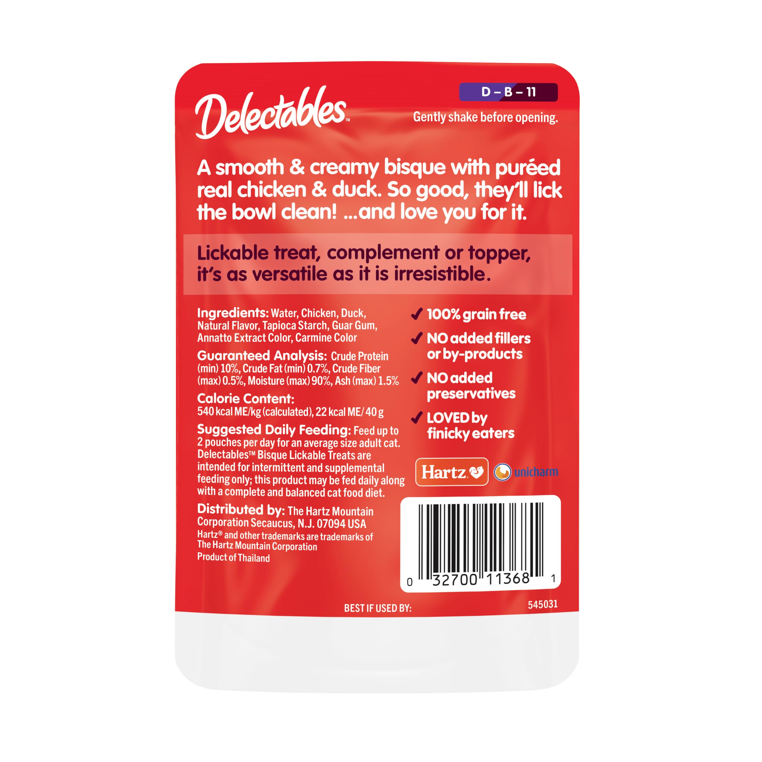 Delectables bisque used as a topping to entice picky eaters.