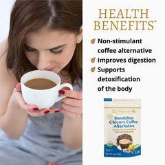 DelighTeas carob powder presented for natural sweetness.