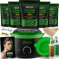 DELEXI back waxing system for coarse hair delivering long-lasting smooth skin.