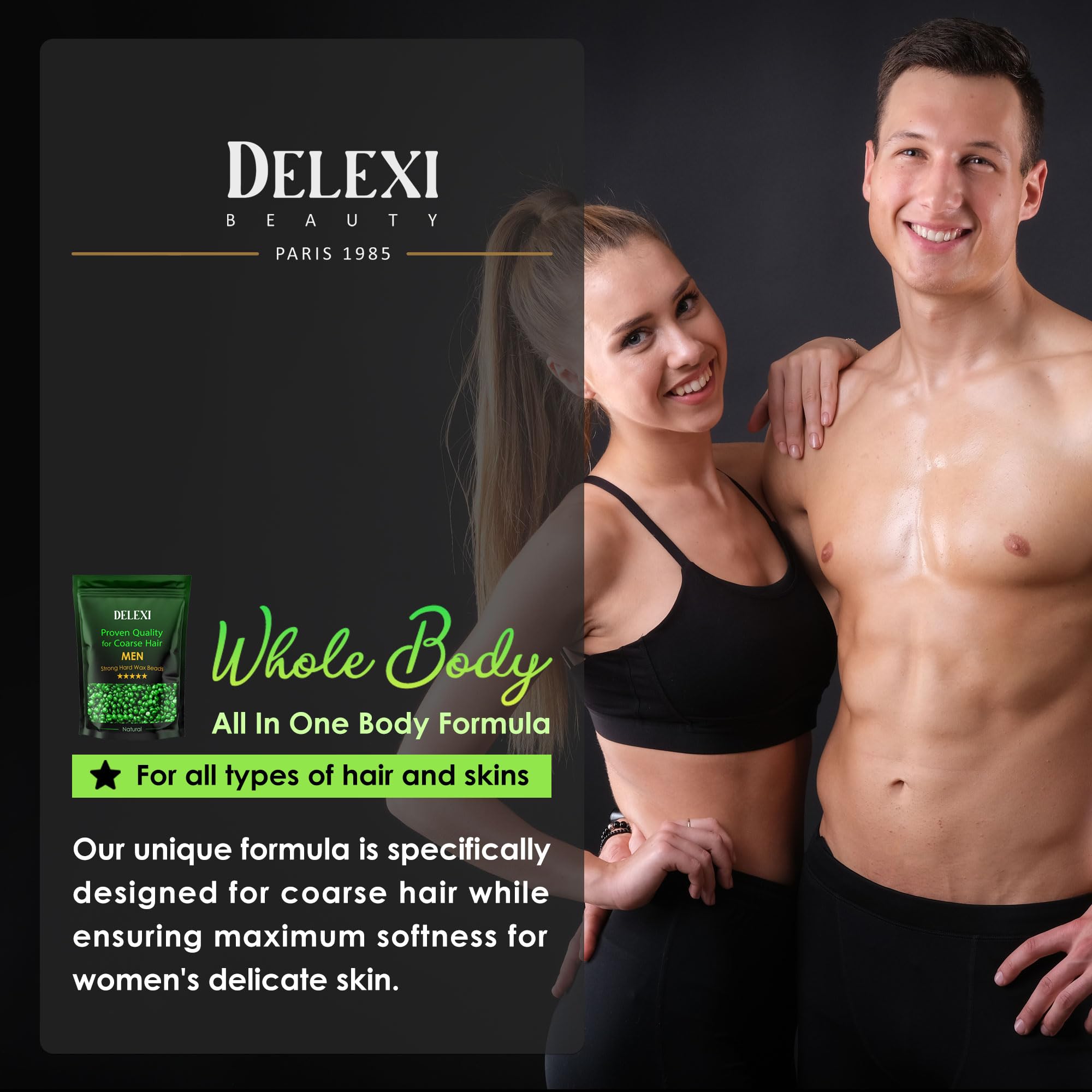 DELEXI box includes 41 waxing sessions, offering substantial value.