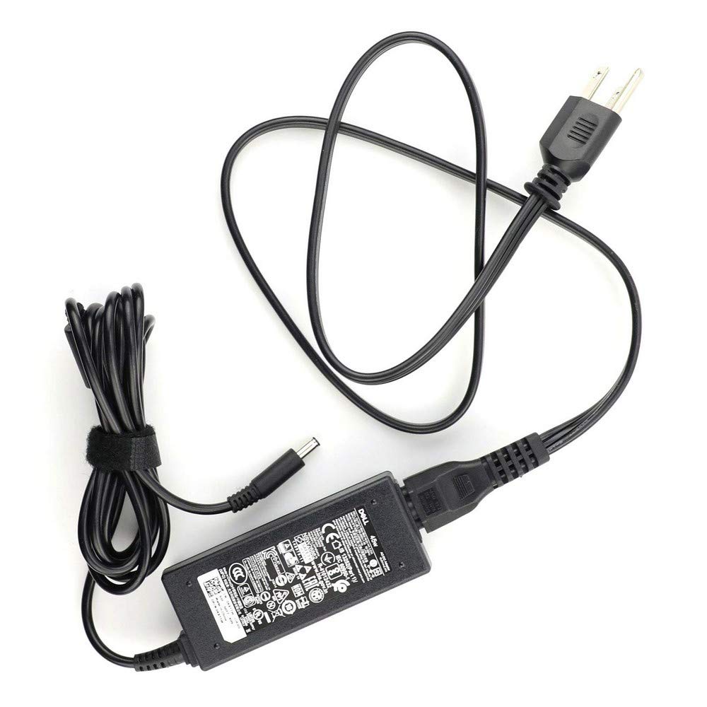 Dell 45W adapter in travel-ready packaging for Ultrabook compatibility.