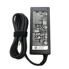 Dell 65W adapter with surge protection supports safe charging.