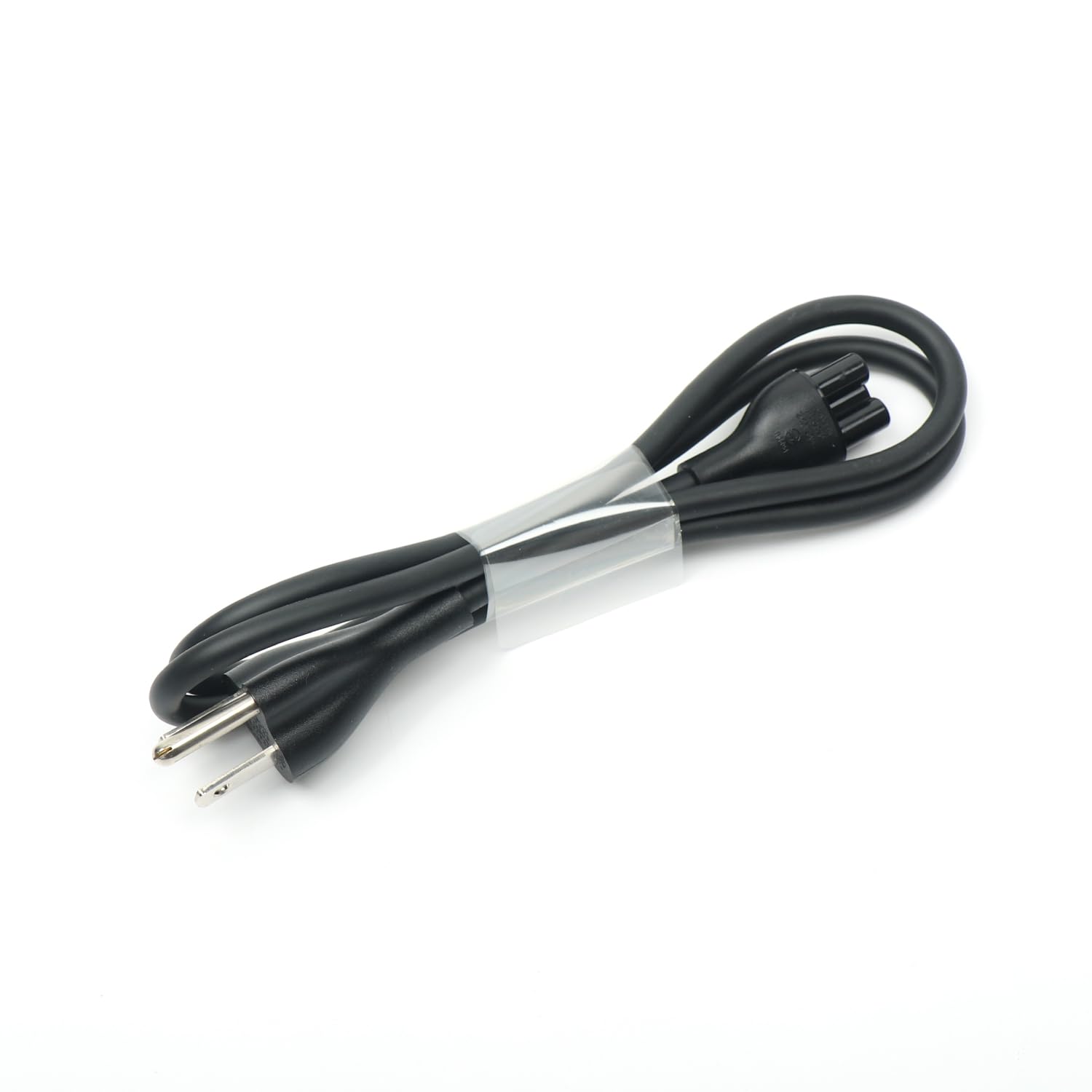 Dell compact cable coil demonstrating easy packing for travel.