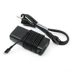 Dell 65W USB-C charger front view for travel-ready power on the go