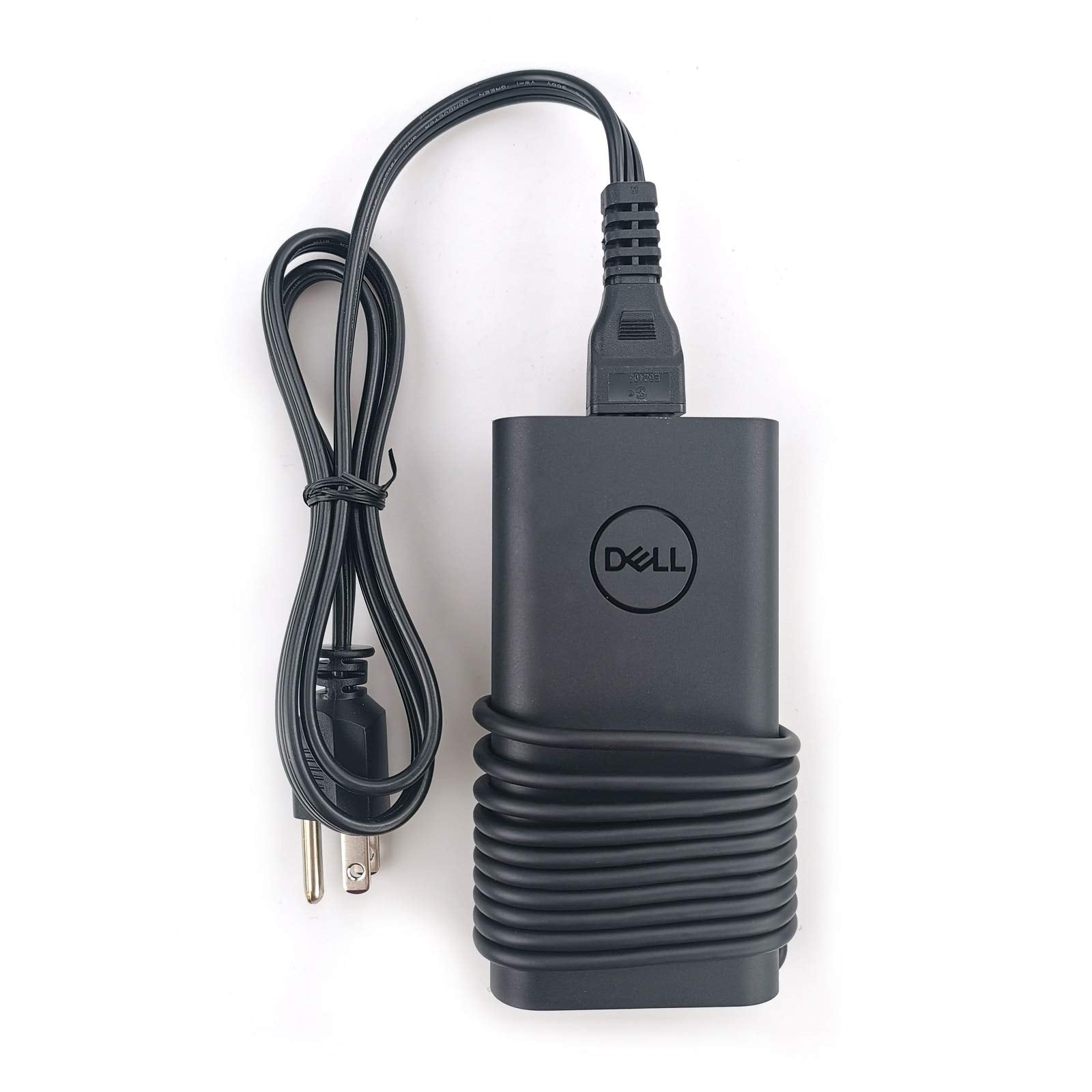 Dell 90W USB-C charger front view for reliable power on the go.