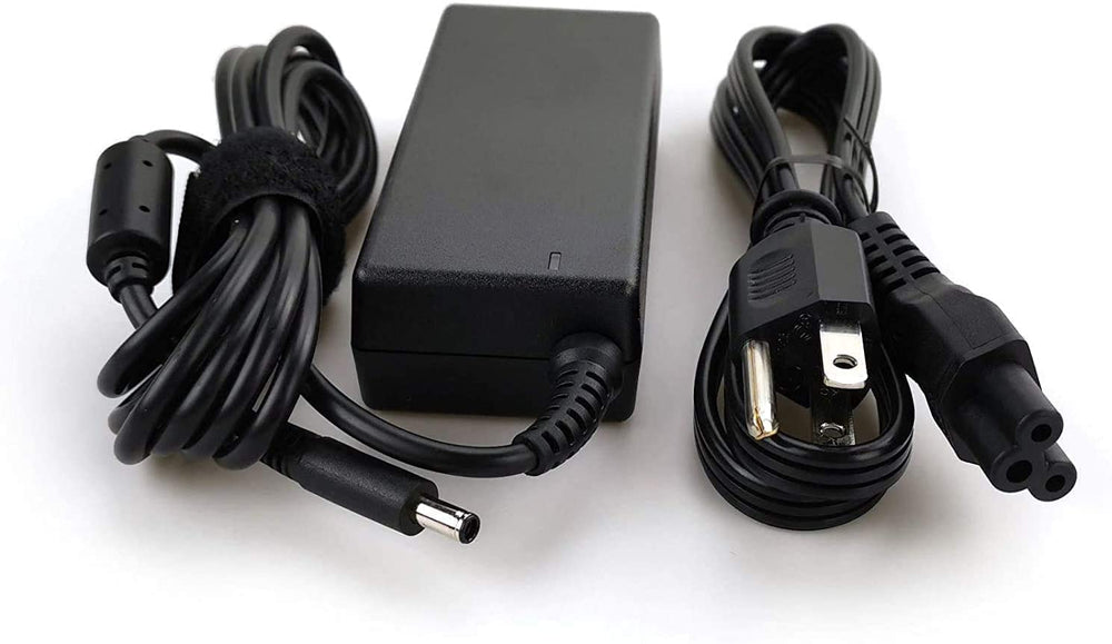 Dell genuine charger branding signaling authentic accessory.