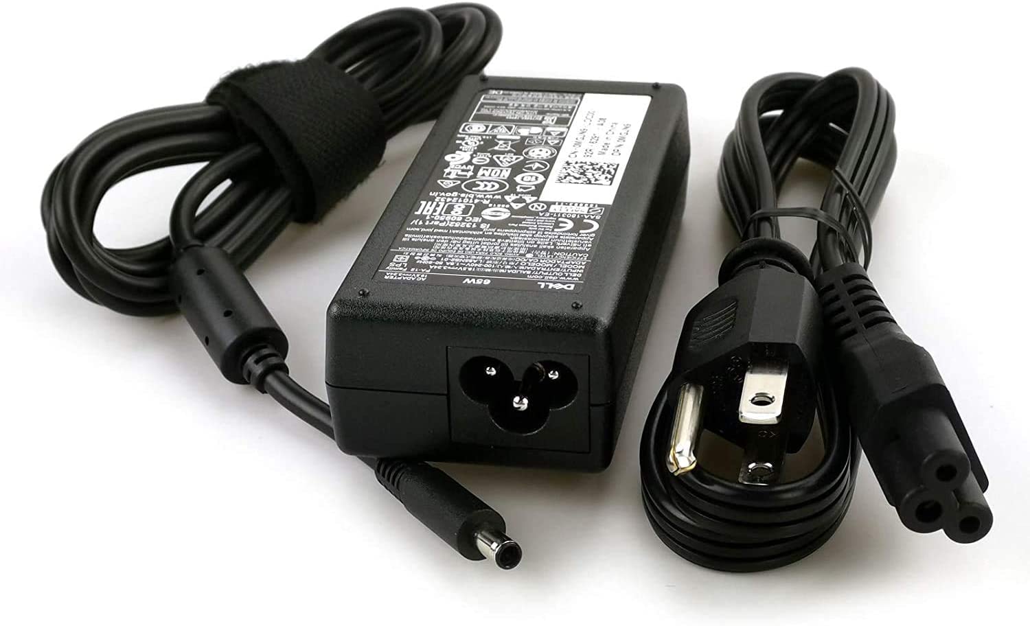 Charger with power cord ready for global travel and everyday use.