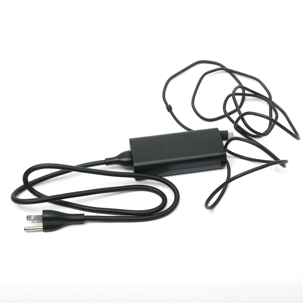 Dell non-retail packaged charger highlighting authentic replacement option.