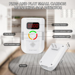 Deller CO detector shows LED display and current CO concentration