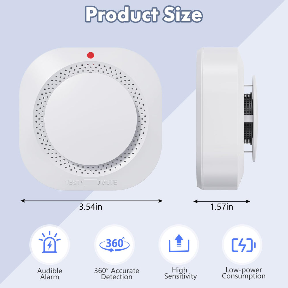 Deller smoke detector suitable for bedrooms, living rooms, basements, and offices.