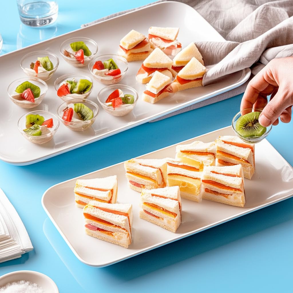 Dellling entertaining rectangular tray complements any table setting and theme.