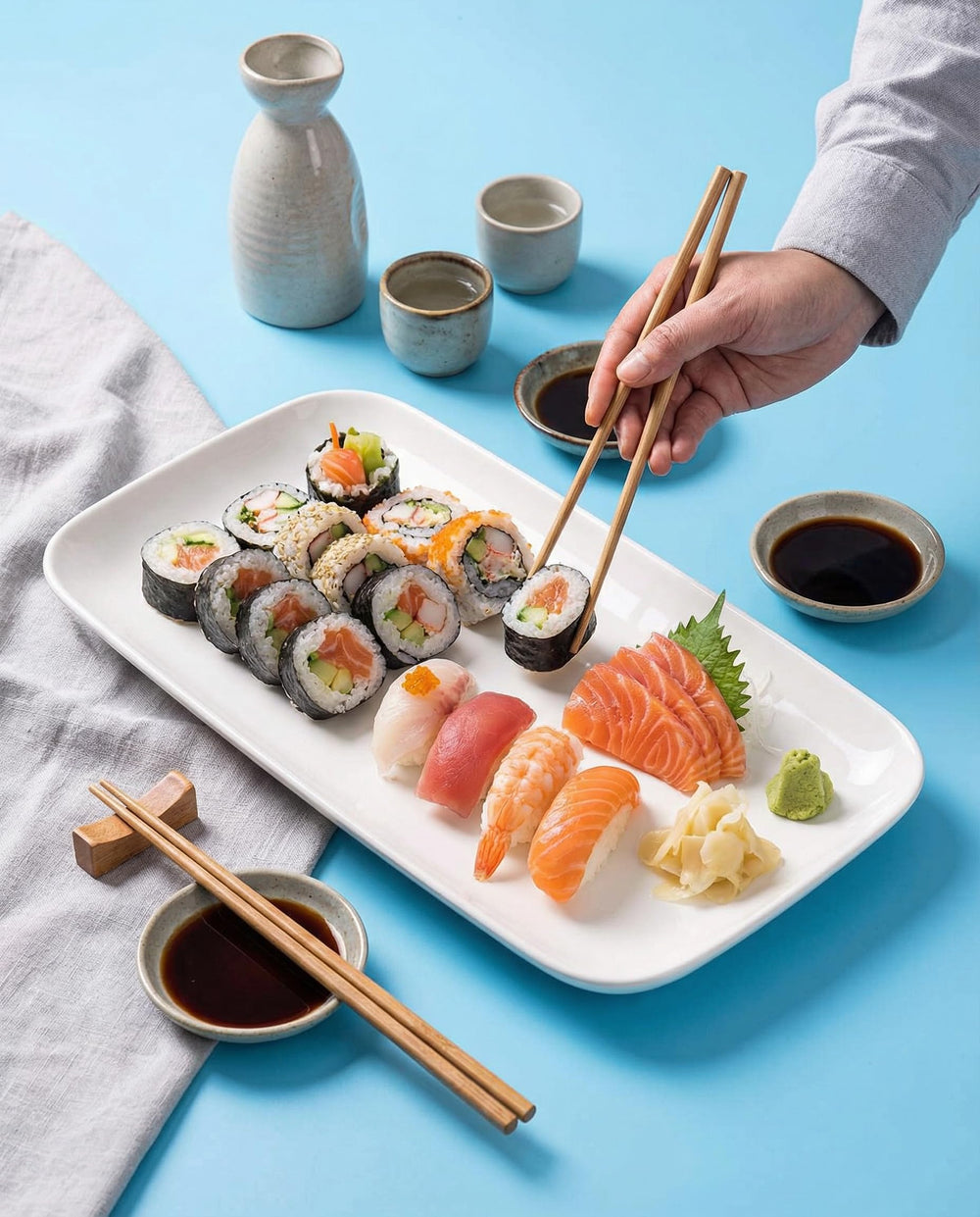 Dellling high-fired porcelain glaze offers a dense, chip-resistant base.