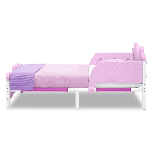 Delta Children Minnie Mouse 3D toddler bed pink safety certifications ensure reliable compliance.