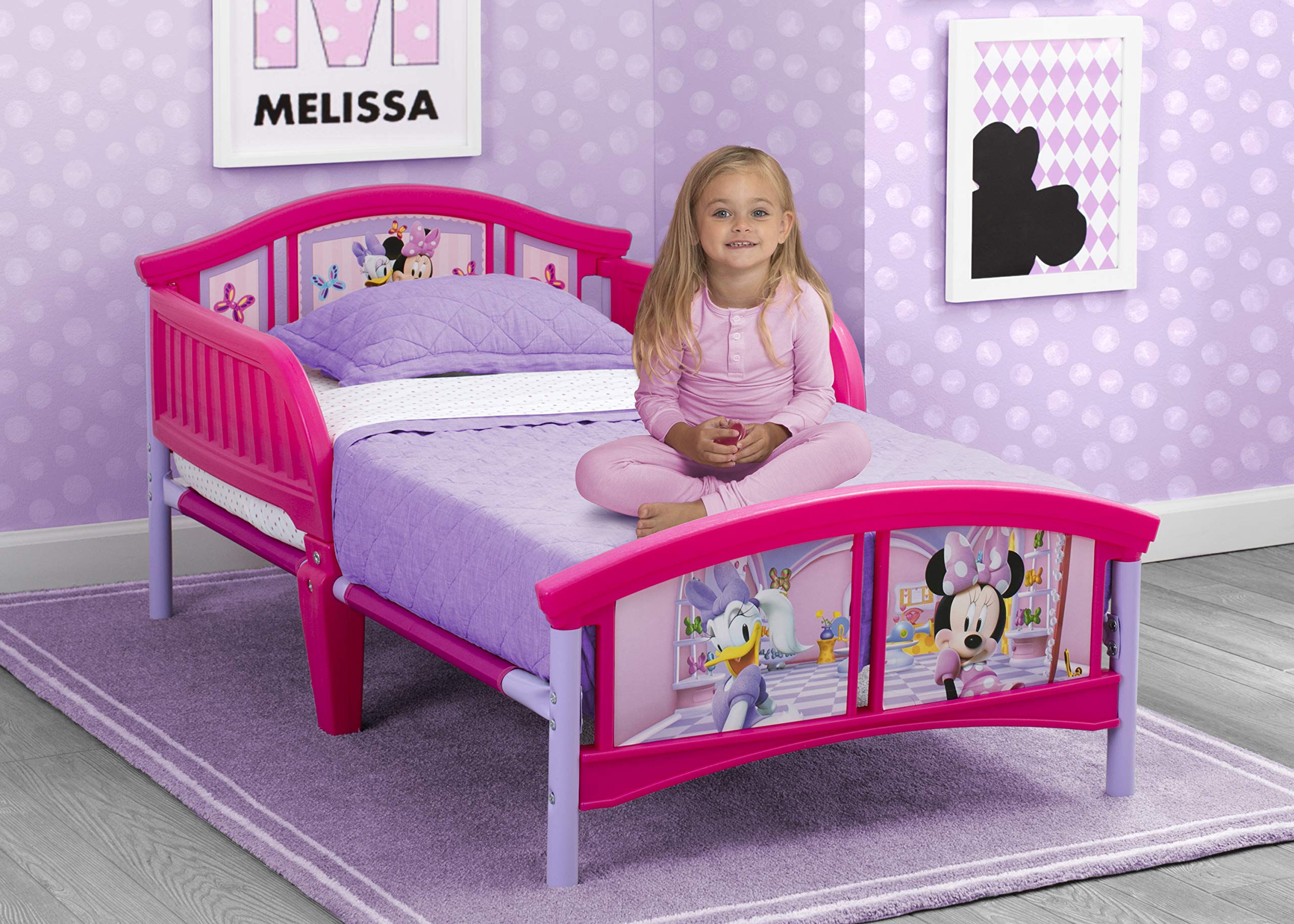 Minnie Mouse bed in a cheerful room setup supports imaginative play
