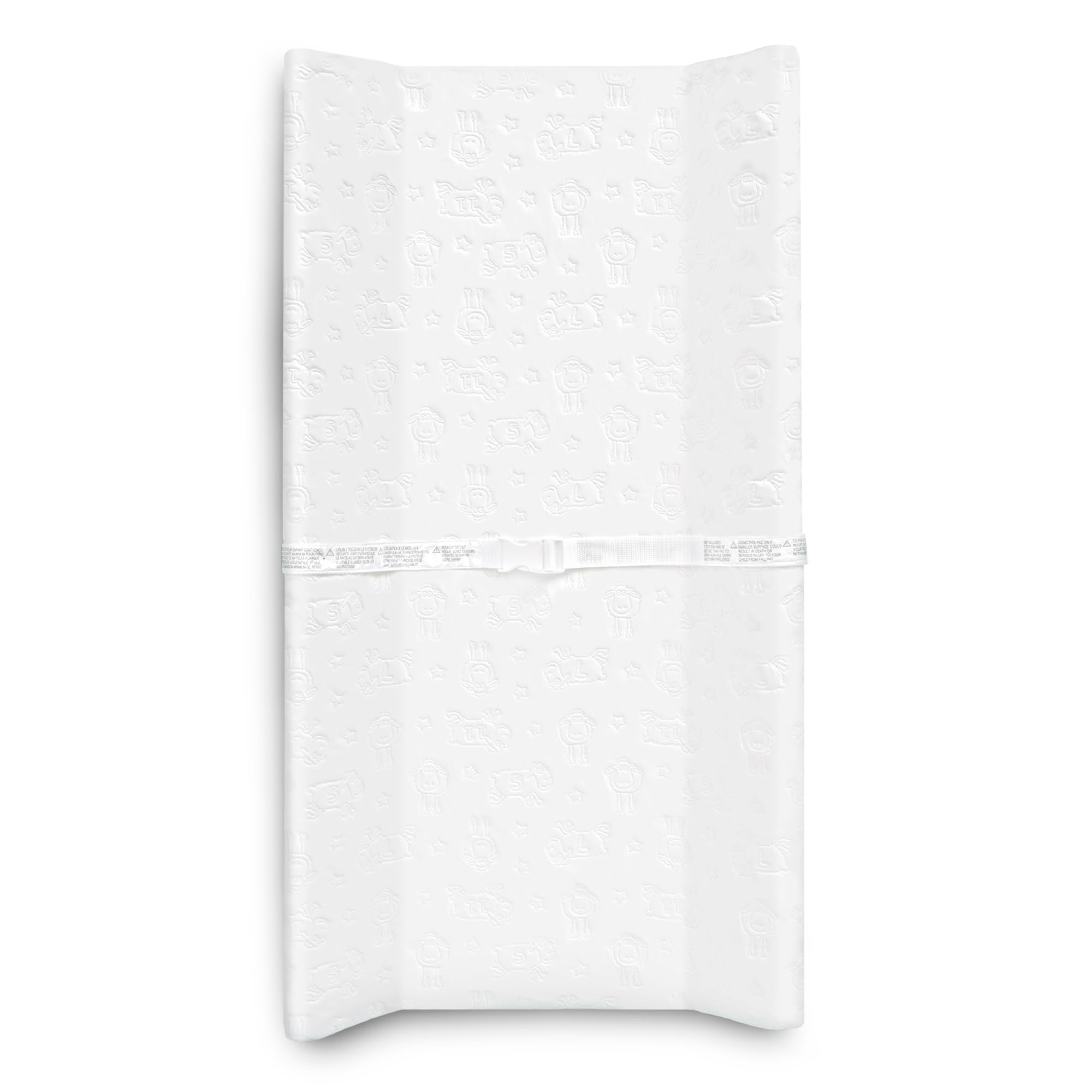 Delta Children Serta foam contoured changing pad provides sturdy support for diaper changes