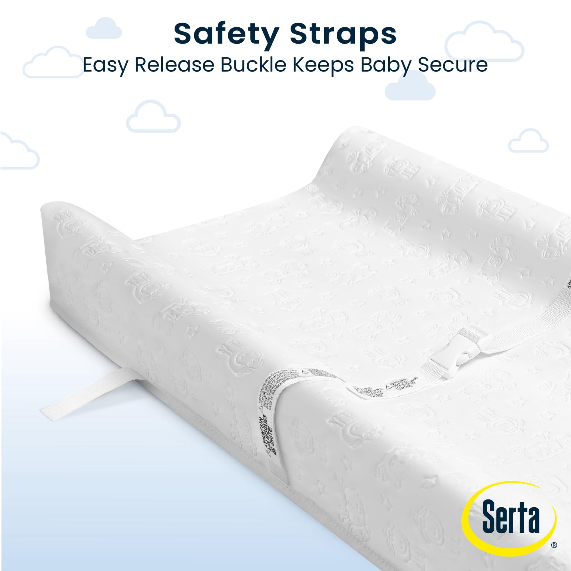 Delta Children Serta hypoallergenic cover designed for gentle skin during diaper changes